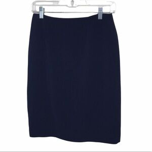 Amanda Smith Petite Suits Blue Pencil Skirt